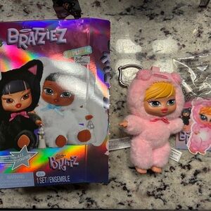 Braziez Plush Doll in Pink Outfit